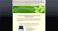 Desktop Screenshot of bronchitiscough.info